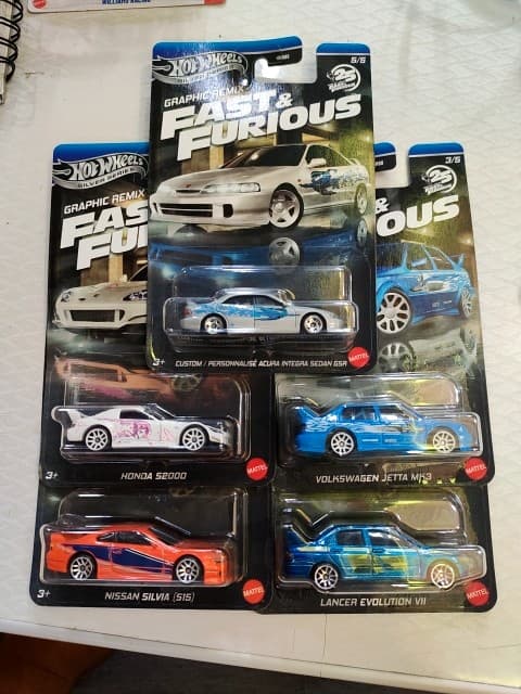 SET 5 FAST FURIOUS GRAPHIC REMIX